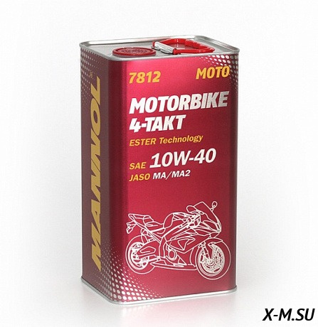 Масло моторное Mannol 4T син. 10w40 Motorbike 1л Масло моторное Mannol 4T син. 10w40 Motorbike 1л