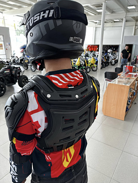 Мотозащита (черепаха с рукавами) ACE BIKER XD4-96 цв. Черный р.4XL