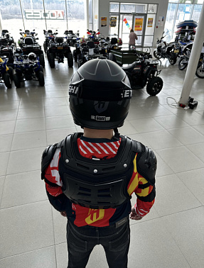 Мотозащита (черепаха с рукавами) ACE BIKER XD4-96 цв. Черный р.4XL