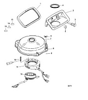 Статор, триггер (электрические модели) 2-х тактного ПЛМ MERCURY 40 M Серийный номер от 1B000001 и выше