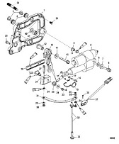 Ручка переключения передач(S/N 1B290522 и ниже) 4-Х ТАКТНОГО ПЛМ MERCURY 135 Серийный номер от 0P419487 до 0P464487