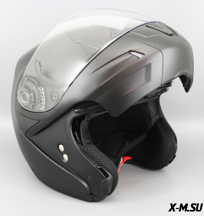 Шлем "THH" T-796A MATTE BLK 2-стекла трансформер