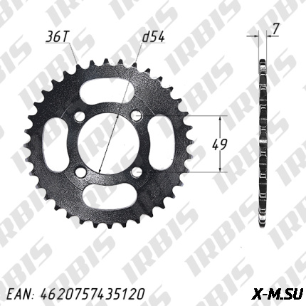 Звезда ведомая (428-36T) (4x49) DELTA, ALPHA