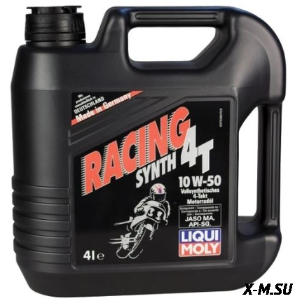 Масло LiquiMoly Racing Synth 4T 10W-50 (синтетическое) API-SL, JASO MA-2 (4л.)
